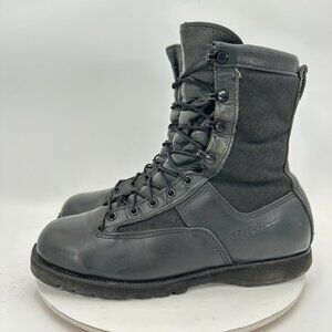 Belleville Men Size 10.5 R Black Leather Military Combat Vehicle Crewman Boot